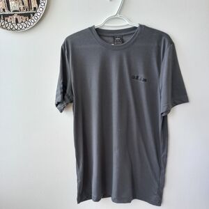 Adidas Men's Gray Short Sleeve Tee Casual Cotton Blend Size L US